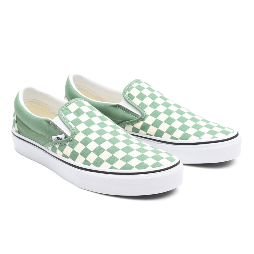 Vans Checkerboard Classiche Slip-On Turquoise | VN957I0HL94