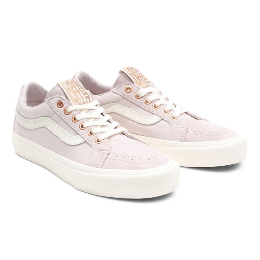 Vans Metallic Stitch SK8-Low Reissue SF Rose | VN191M9EU24