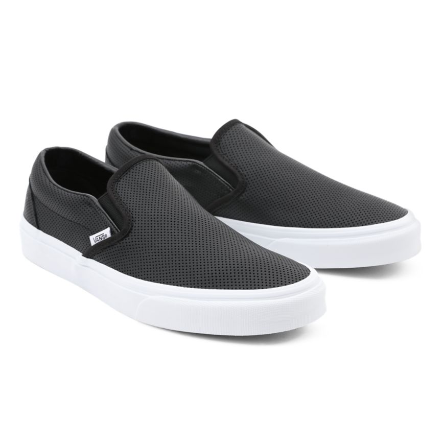 Vans Perf Cuir Classiche Slip-On Noir | VN433P4OW60
